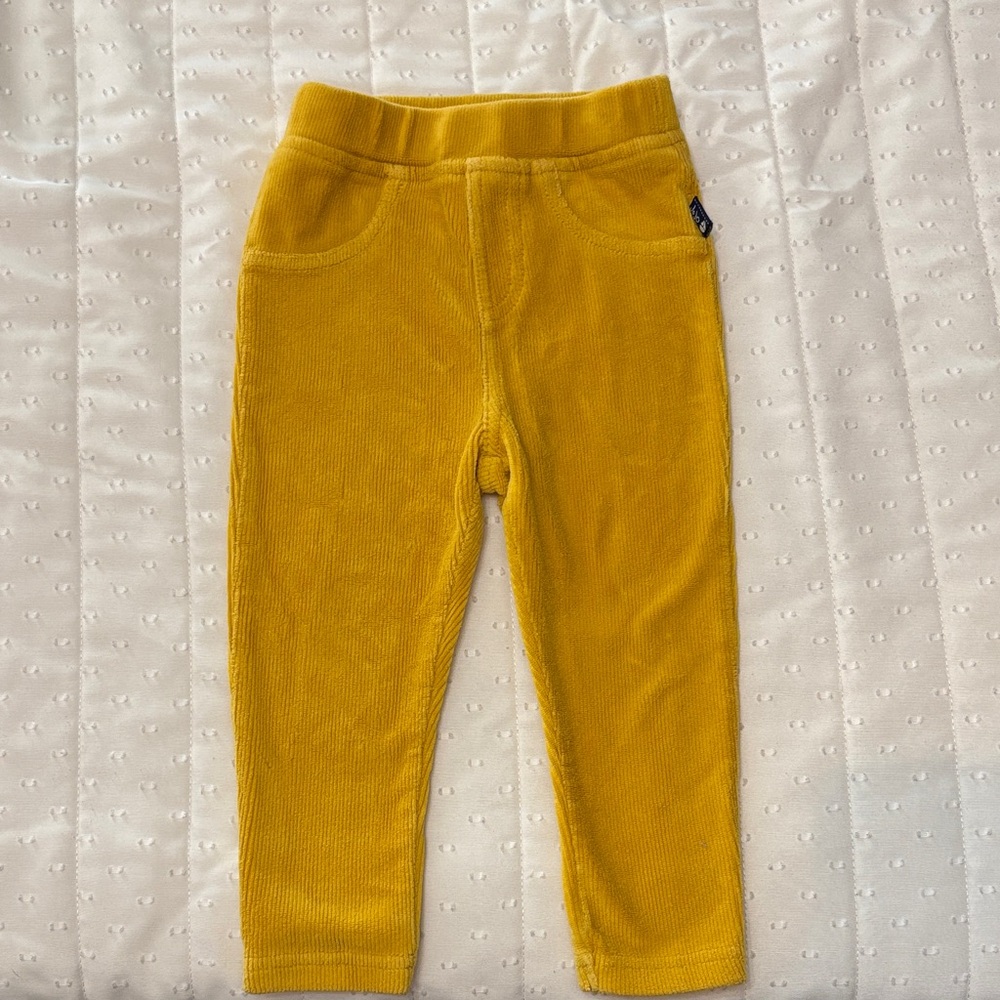 Yellow Baby Corduroy Pants
